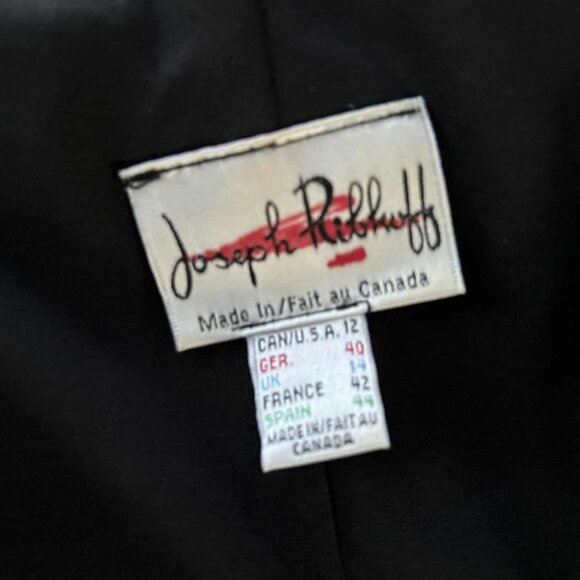 Joseph Ribkoff Sand & Jade Tiered Cowl-Neck Dress with Iridescent Dots – US 12 - Picture 11 of 11